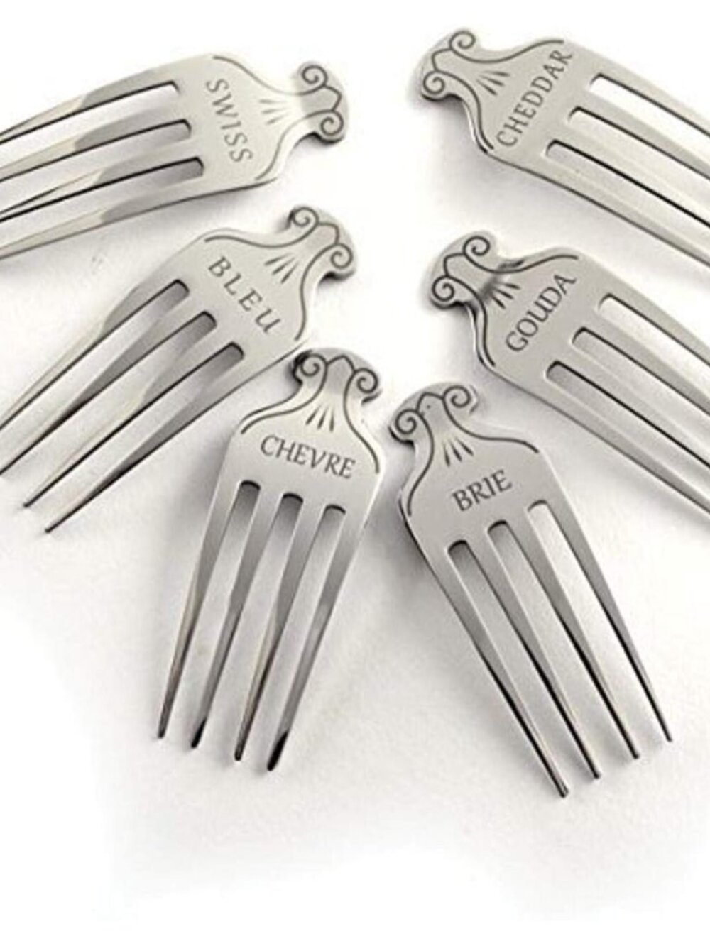 Stainless Steel Cheese Markers, Set of 6 NOR-